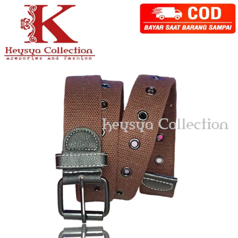 IKAT PINGGANG PRIA KANVAS SABUK PRIA JARUM KATUN