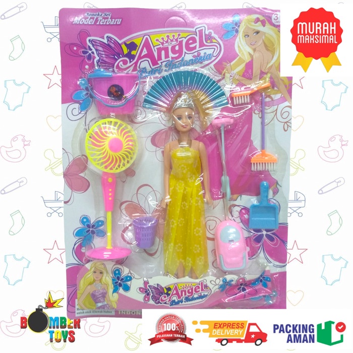 MAINAN ANAK BONEKA BERBIEE AKSESORIES GANTI BAJU BERBIE BEAUTY BM-985