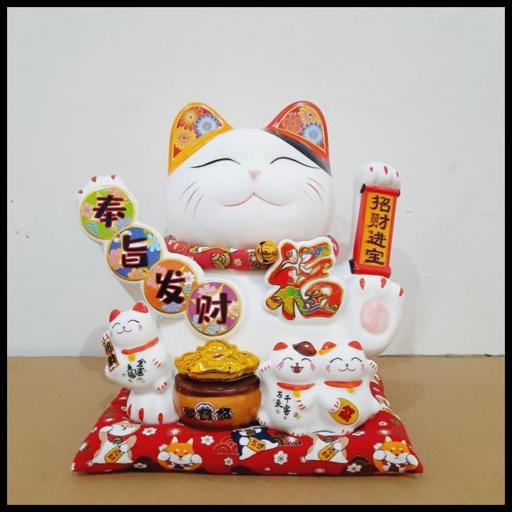 

Maneki Kucing Pajangan Kucing Maneki Neko Kado Lucky Cat Besar Fu