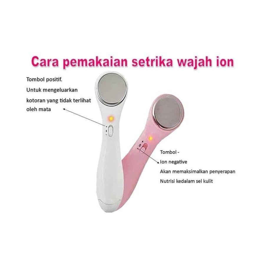 HS ALAT PENGENCANG KULIT WAJAH PEMBERSIH WAJAH / ION FACE MASSAGER