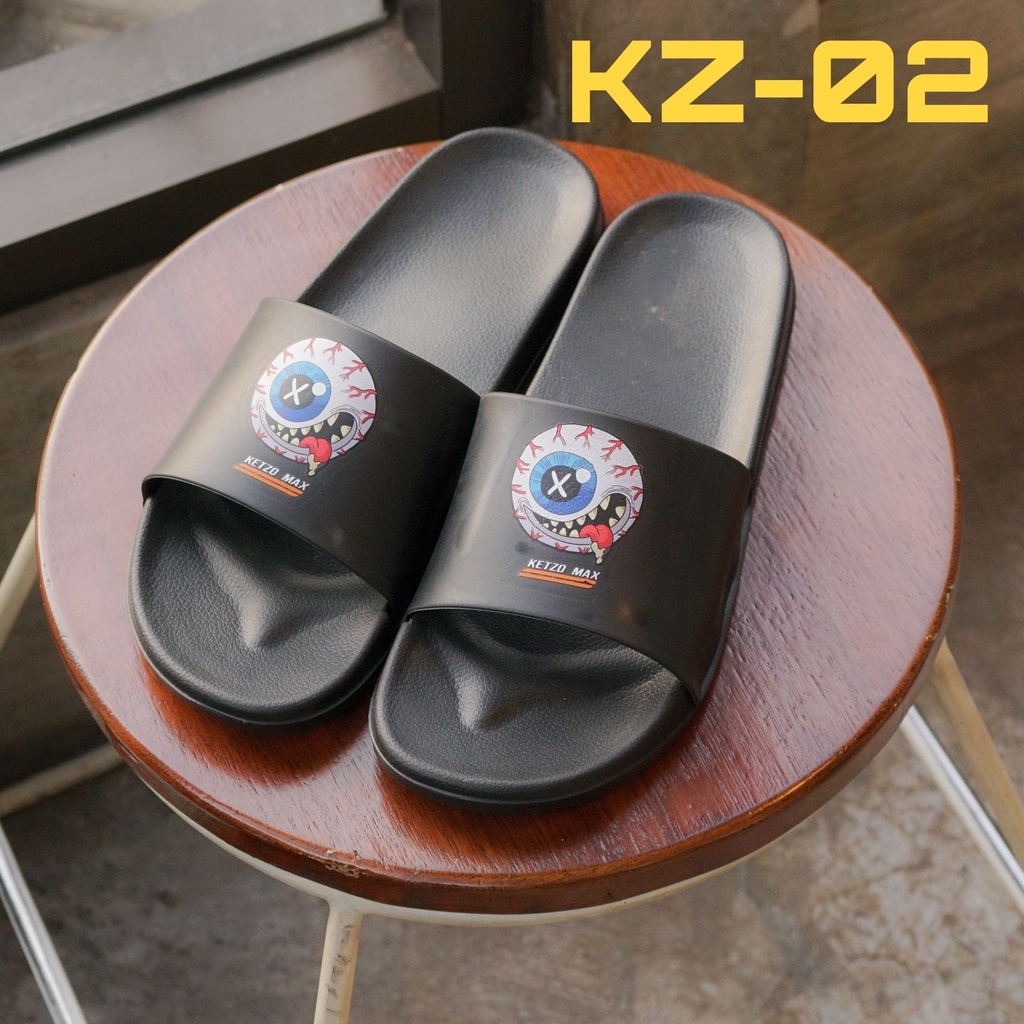 sandal selop Adinova bahan karet Design Simple ( KZ01-KZ08 )