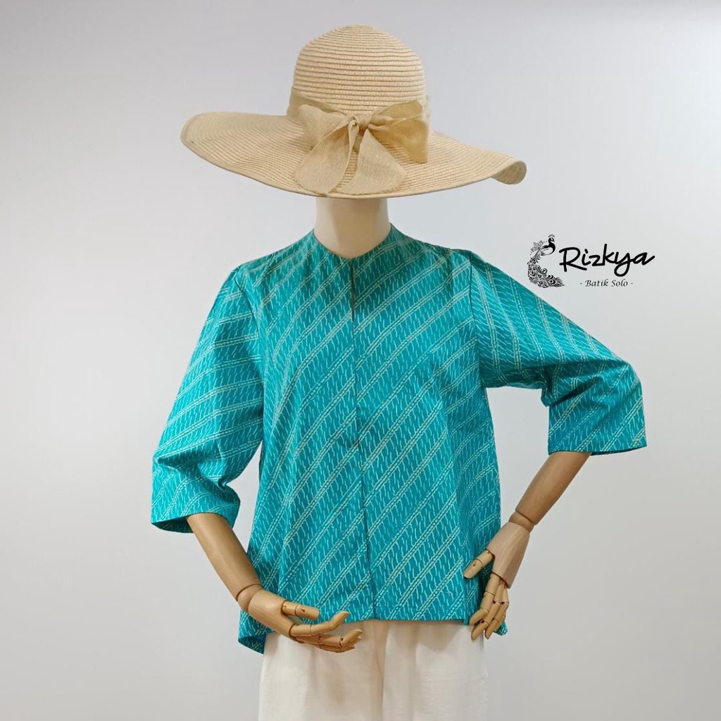 Rizkya Batik Blouse Chikita Katun Batik Kerja Batik kantor