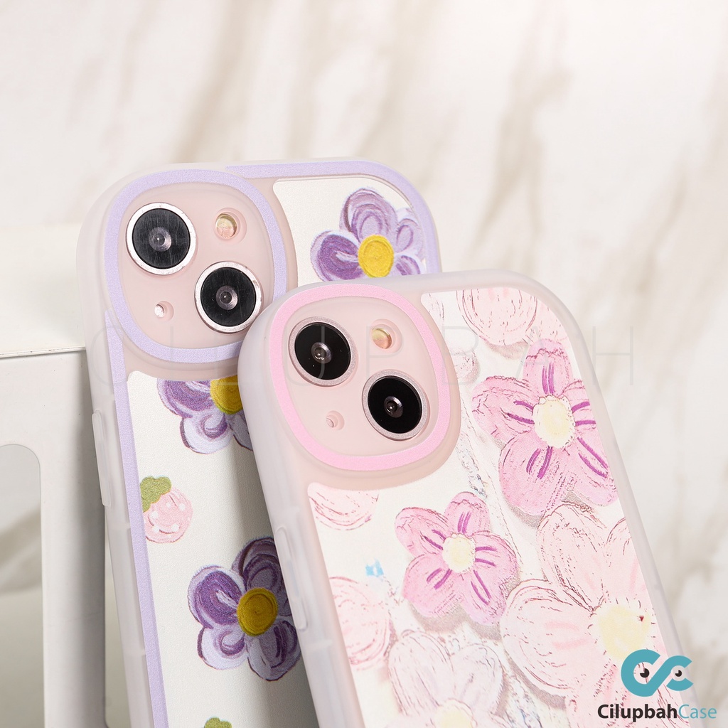 Purple Flowers Softcase for iPhone X XR XS MAX 11 12 13 14+ 14 Plus Pro Max