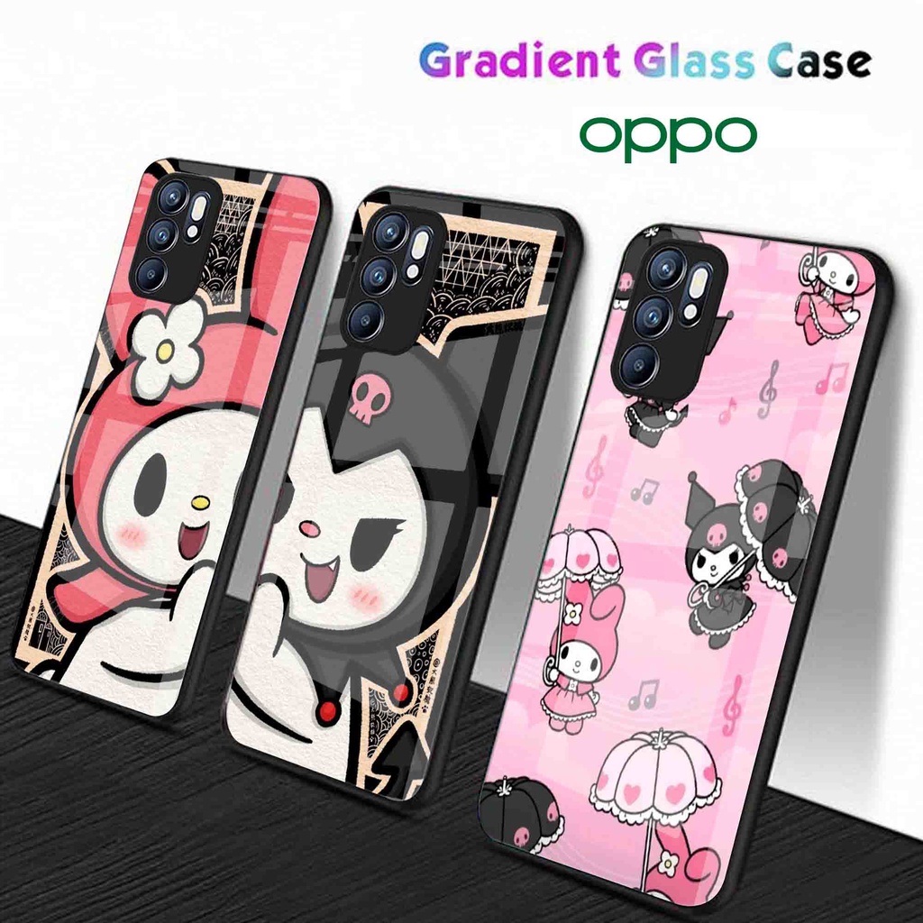 (Q34) Softcase Oppo A17 A17k - Softcase Kaca Oppo A17 A17k  - Case Aesthetic Oppo A17 A17k  - Case k