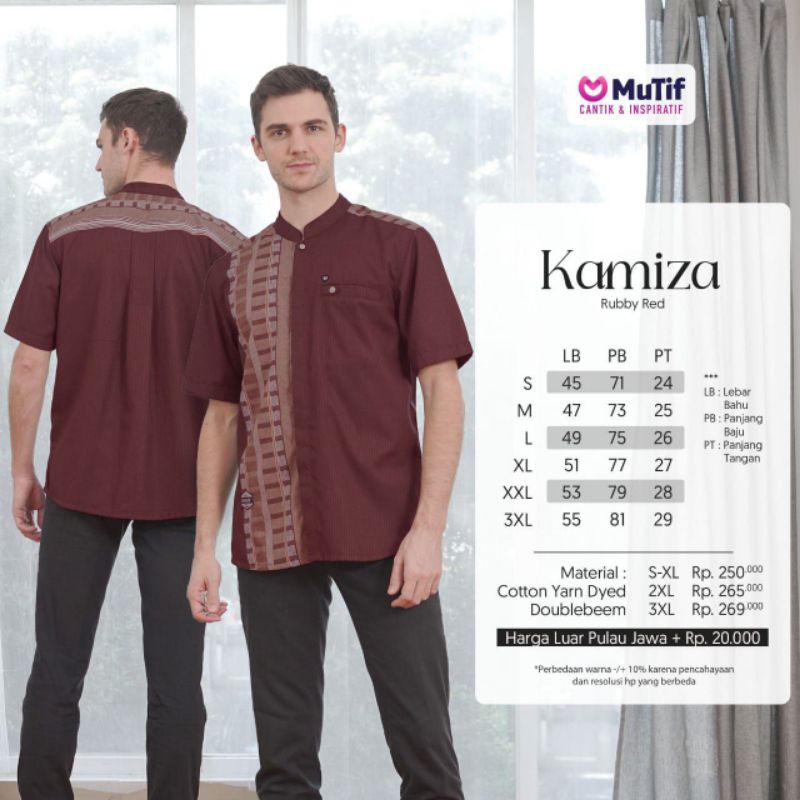 SARIMBIT MUTIF 2023 KAMIZARA RUBBY RED GAMIS KAMIZARA KOKO KAMIZA RUBY RED