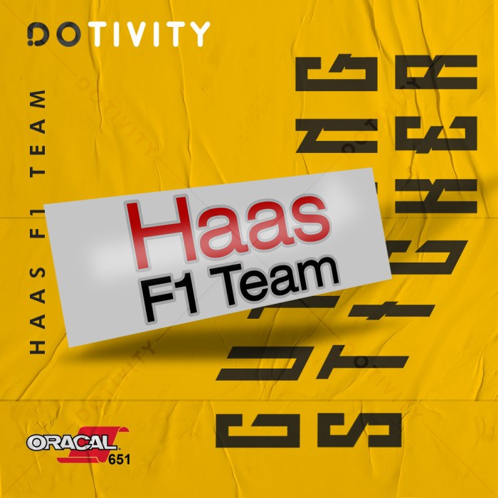 

Cutting Sticker HAAS F1 TEAM V3 2 Colors