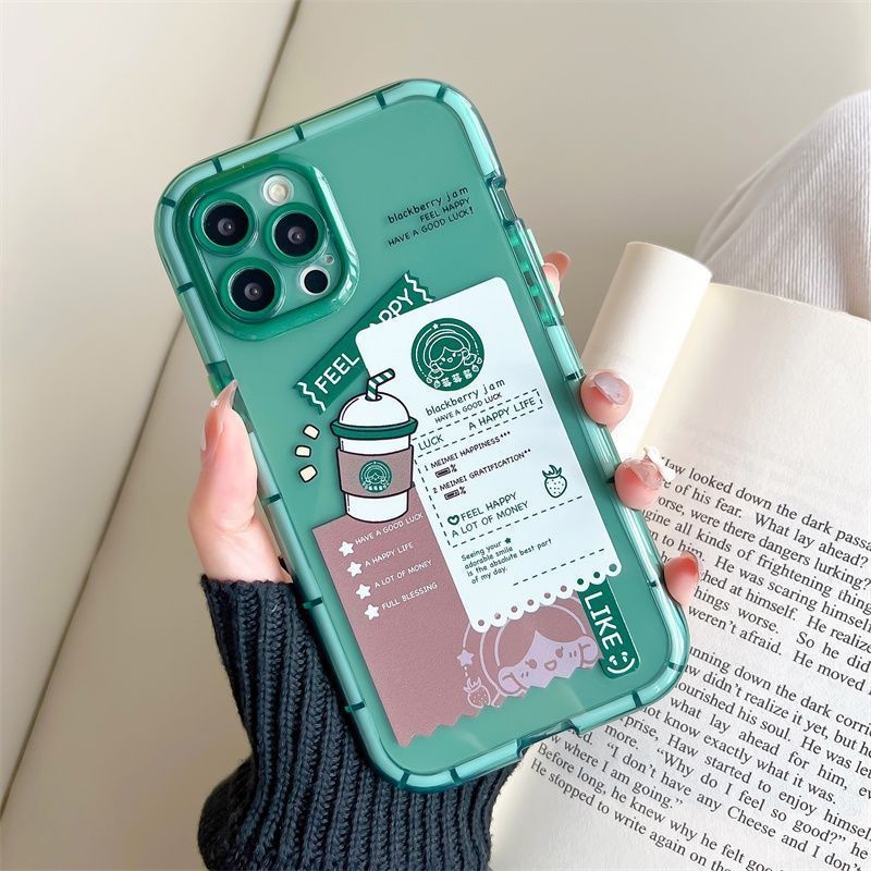 Soft Case Hp Gambar Milk Tea Untuk IPhone 12 / 13 / 14 / 11promax / X / Xs Max / Xr Bbvgt