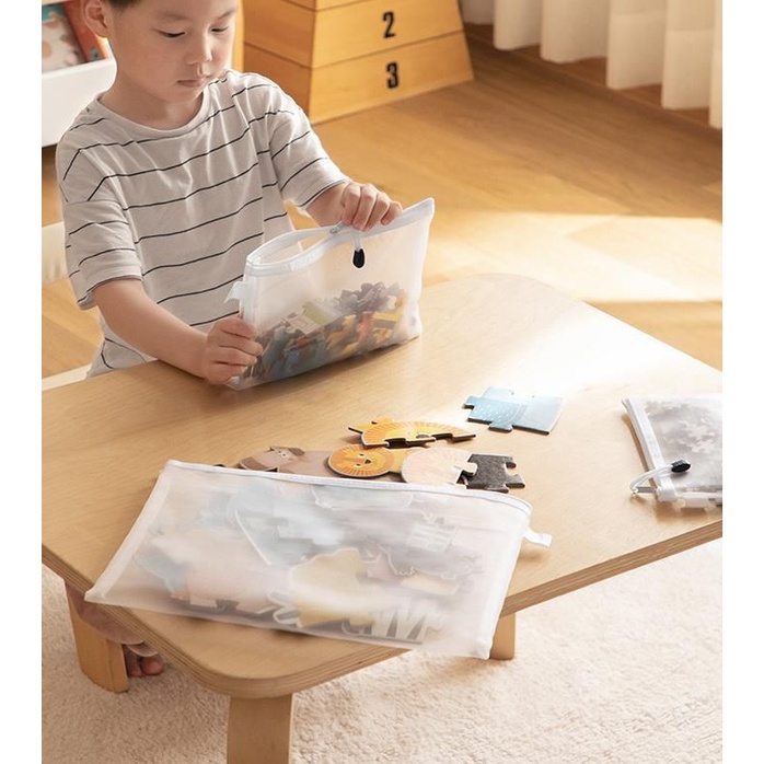 Zipper Bag Kantong Penyimpan Mainan Puzzle Anak Dompet Serbaguna Tempat Pensil - ST028