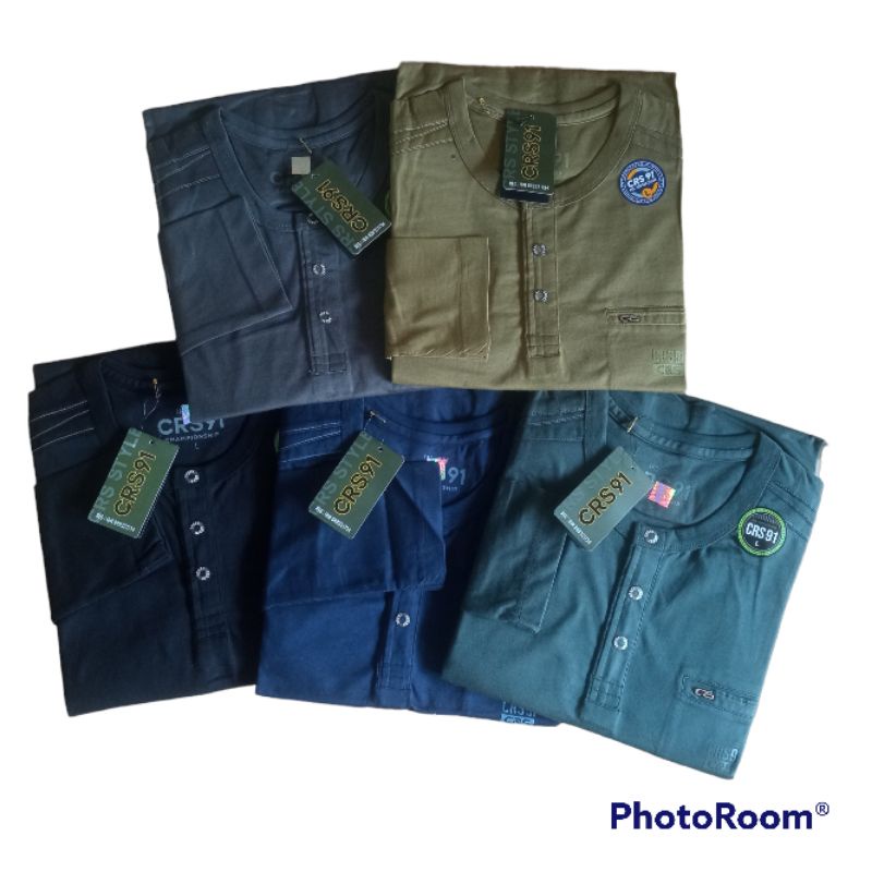 KAOS CRS91 MOTIF POLOS LENGAN PANJANG [L-XXL]