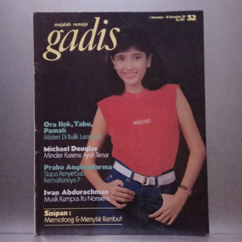 Majalah GADIS No 32 - Des 1980 - Cover Dewi Irawan