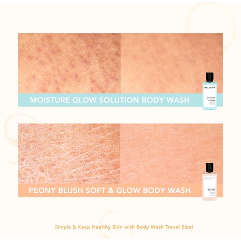 Grace and Glow Body Wash Travel size Kit 5x40ml