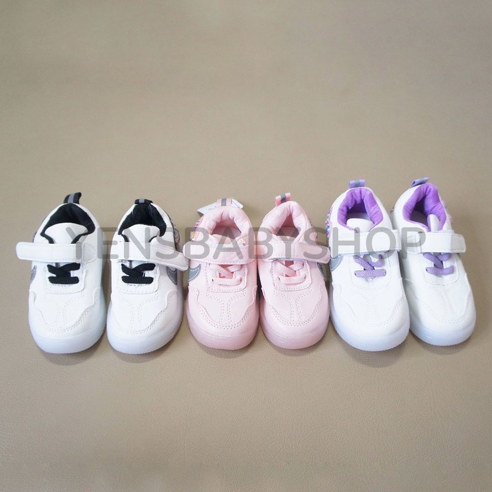 Sepatu Sneakers Mickey LED - Sepatu Lampu