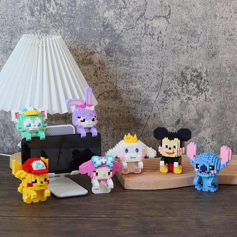 (COD) Nano Block Disney Hang On Balok Mainan Anak Perempuan DIY Bricks Mini