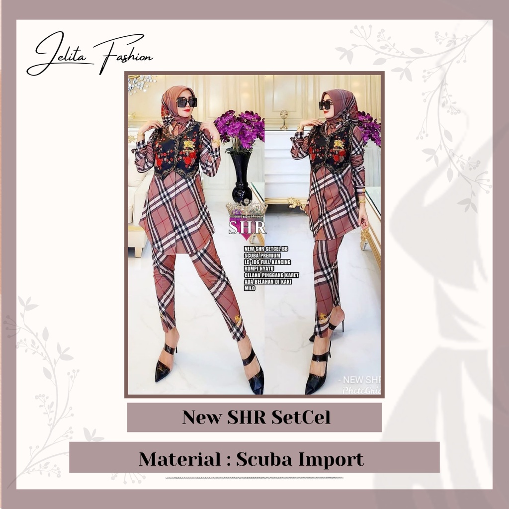 New SHR SetCel BB // Pakaian Wanita // Atasan Wanita // Setelan Wanita // Dress Wanita // Tunik Wani