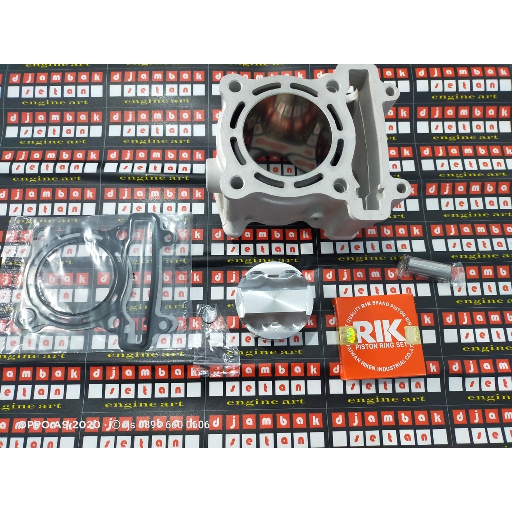 paket blok ceramic bore up jupiter MX . vixion . R15 . xabre . 63 mm XTR RACING piston forged