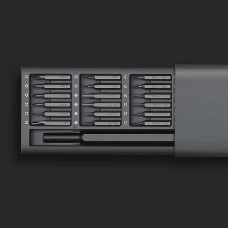 OBENG SET MAGNETIC BITS 24 IN 1 SCREWDRIVERS TOOL FOR SMARTPHONE PERALATAN SATU SET U SHAPE HP HANDP