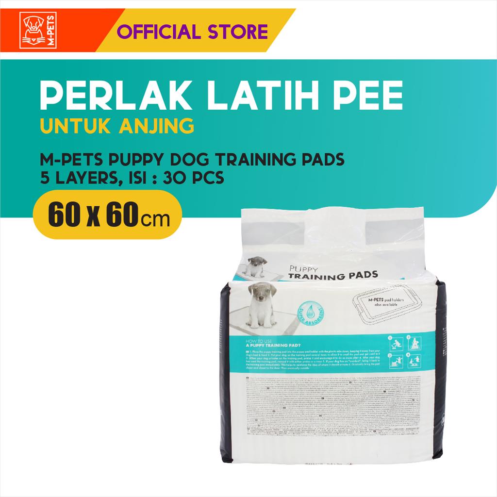 M-PETS 3 Layer Puppy Dog Training Pad 60x60 cm 30 Pcs / Latih Pee