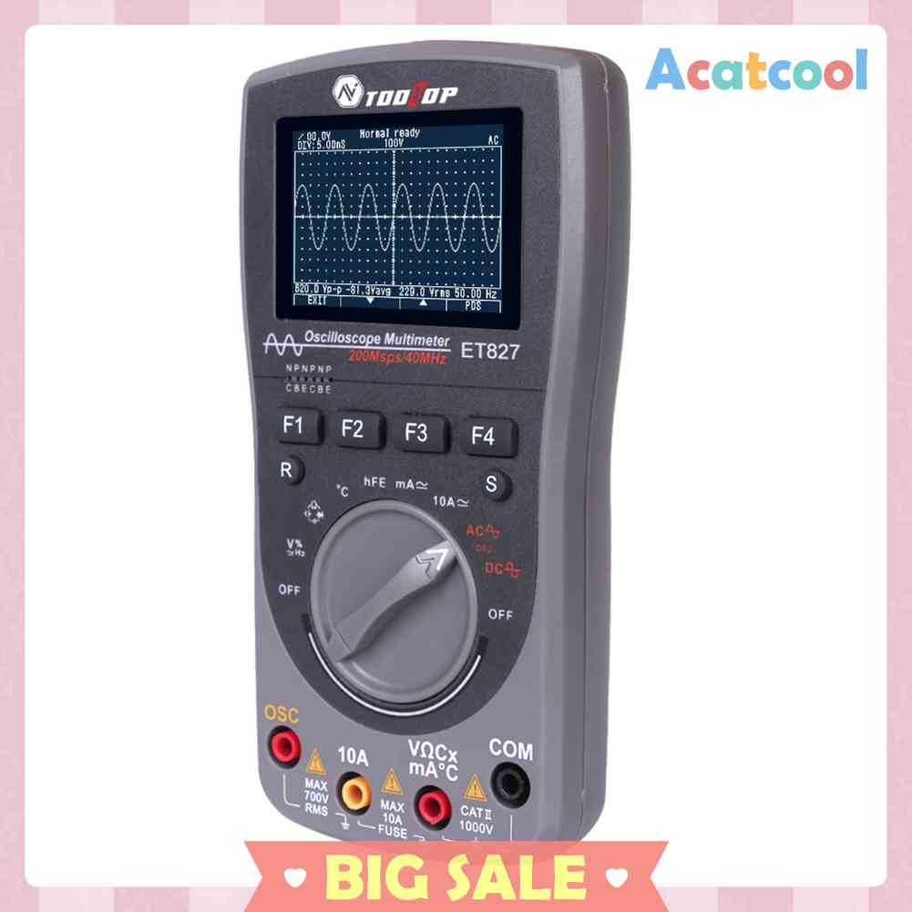 Oscilloscope Digital 6000Counts Multimeter Dioda Deteksi Tegangan LCR PWM Out