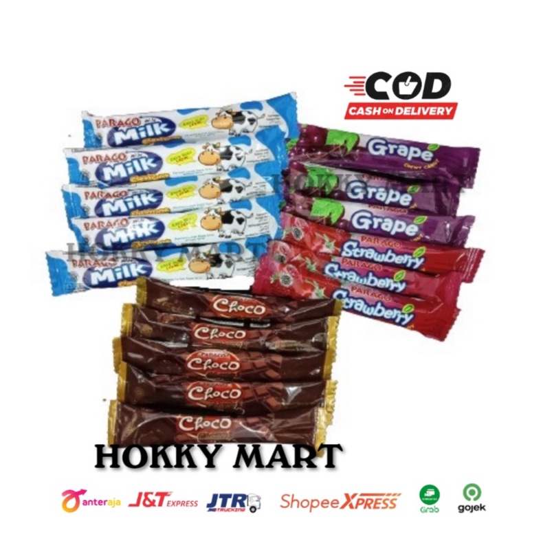 

( HOKKY ) Parago Permen Lunak Rasa Susu Coklat Buah Kacang 2 in 1 Chewy Assorted Cokelat All Varian Rasa Permen Anak Snack Cemilan Anak Murah Meriah Permen Jadoel