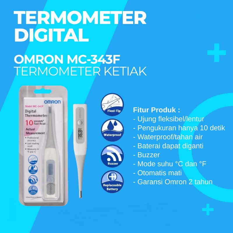 Jual Termometer Digital Omron MC343F / Thermometer Cek Suhu Tubuh