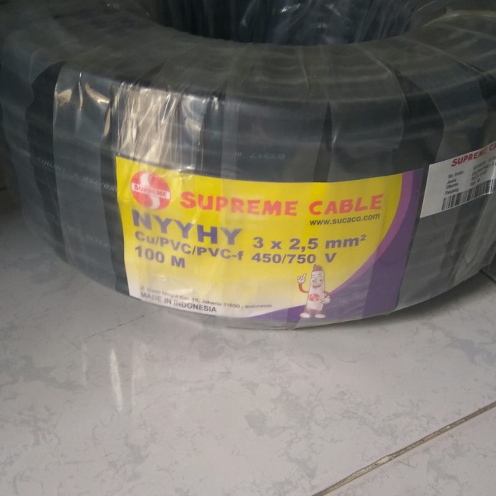 Kabel Serabut Nyyhy 3X2,5Mm Supreme 100 Meter (3 X 2.5) Cod