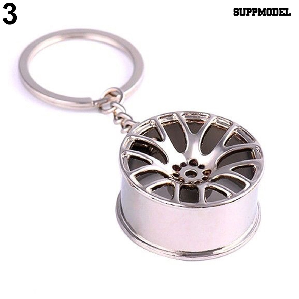 [SM] Mode Kreatif Roda Mobil Mobil Auto Parts Keyring Gantungan Kunci Logam Gantungan Kunci Keyfob