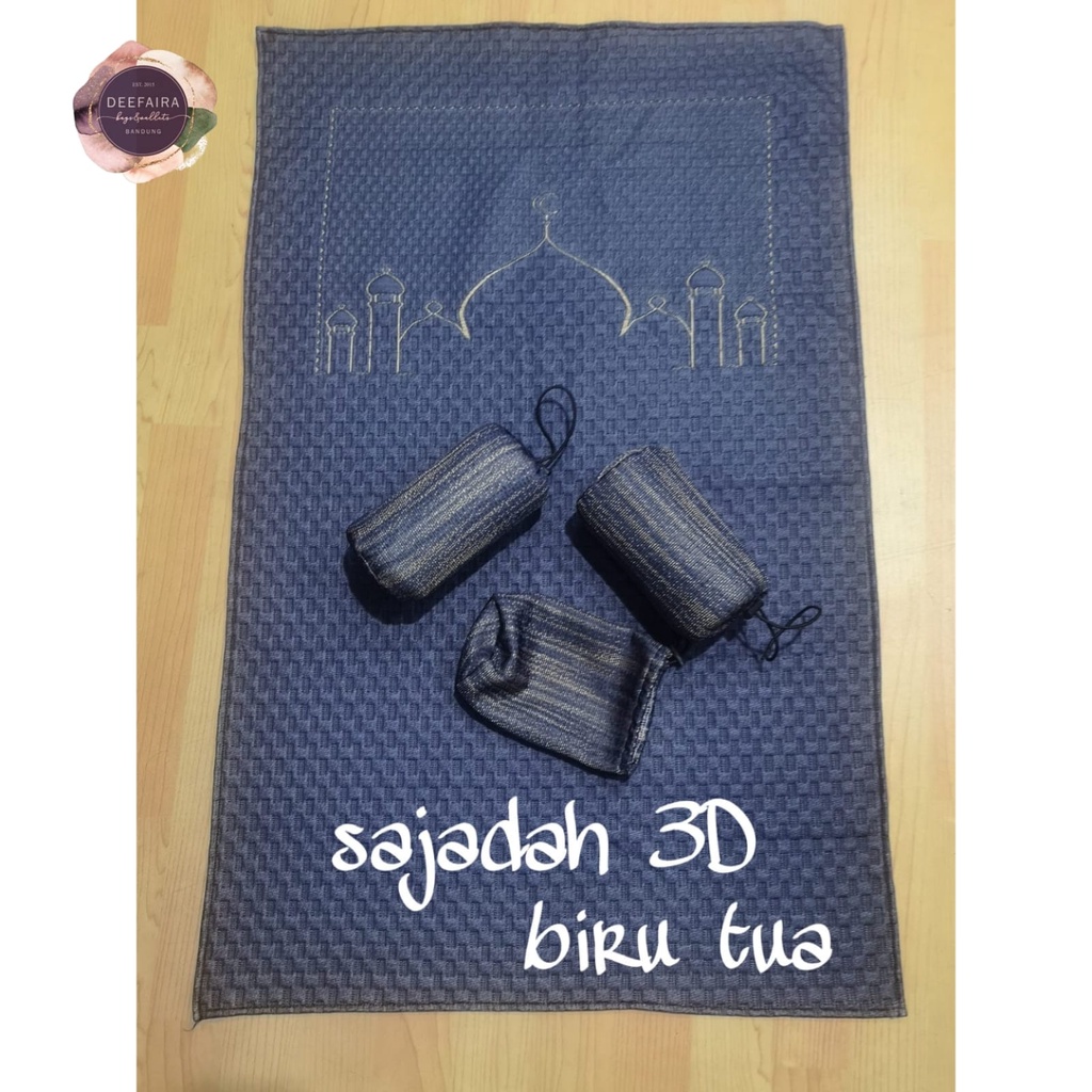 Sajadah Travel Anti Slip Bahan Lembut Dan Tebal Mudah Di Bawa Motif SJ301