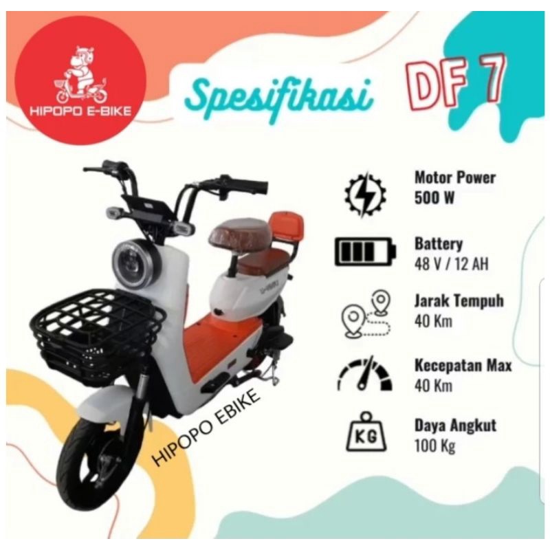 sepeda listrik merk Uwinfly   DF7 Sepeda Listrik,