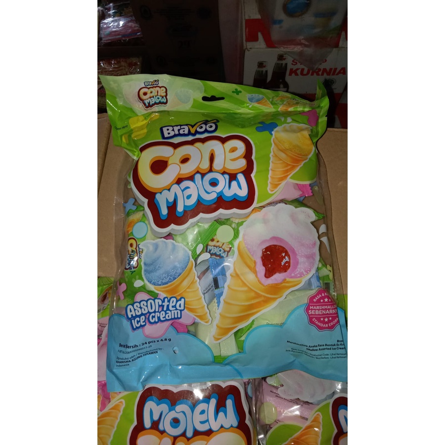 

Marshmallow Cone 1 bungkus isi 24 pcs