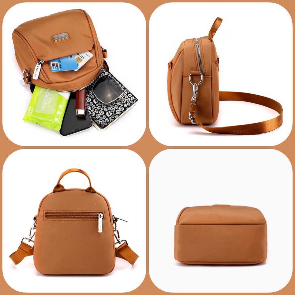 happyonshop-Tas selempang CHIBAO 7185 tas wanita original import tas selempang nilon waterproof