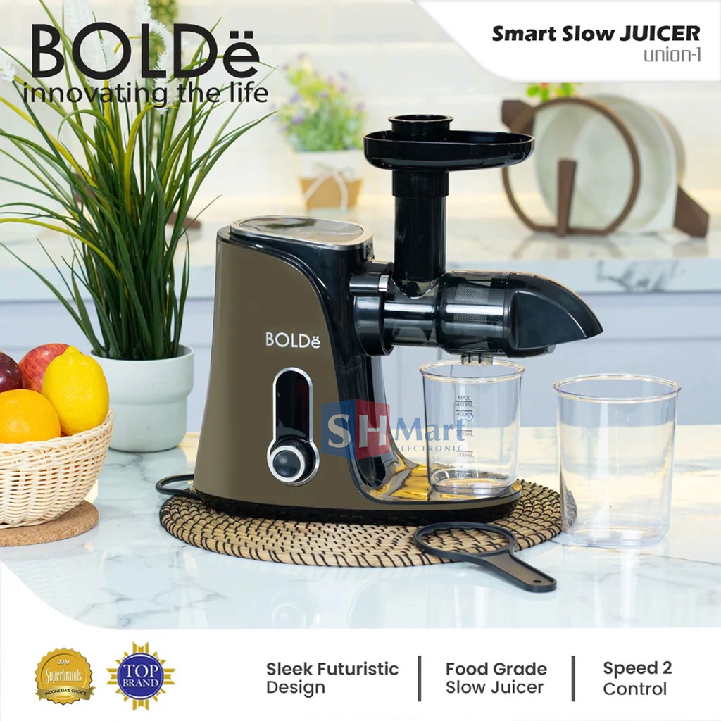 SMART SLOW JUICER UNION BOLDE - SLOW JUICER BOLDE GARANSI RESMI