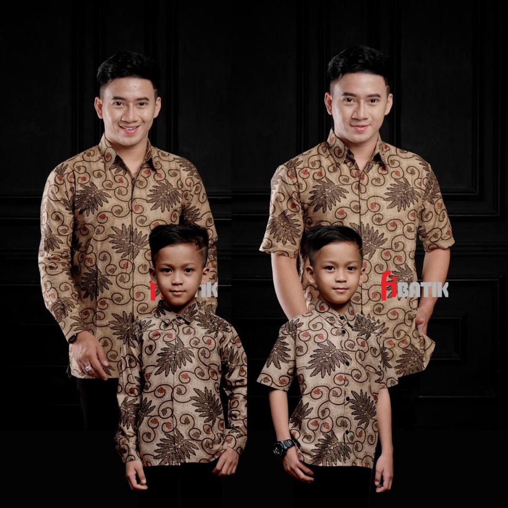 Kemeja batik anak laki-laki lengan panjang Dan Pendek usia 2-13 Tahun batik premium kualitas super harga murah // Batik Anak Kerah Sanghai