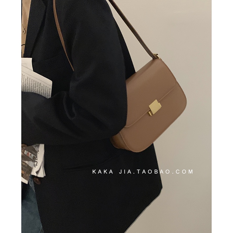 Suhao Retro Musim Gugur dan Musim Dingin Tas Wanita 2021 Baru Fashion Trendi Korea Tas Ketiak Niche All-Match In Single Shoulder Messenger Bag