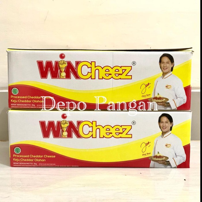 

T0P KEJU WINCHEEZ 2KG CHEDDAR CHEESE BLOCK KEJU MINCHEEZ CHEDDAR OLAHAN NICE