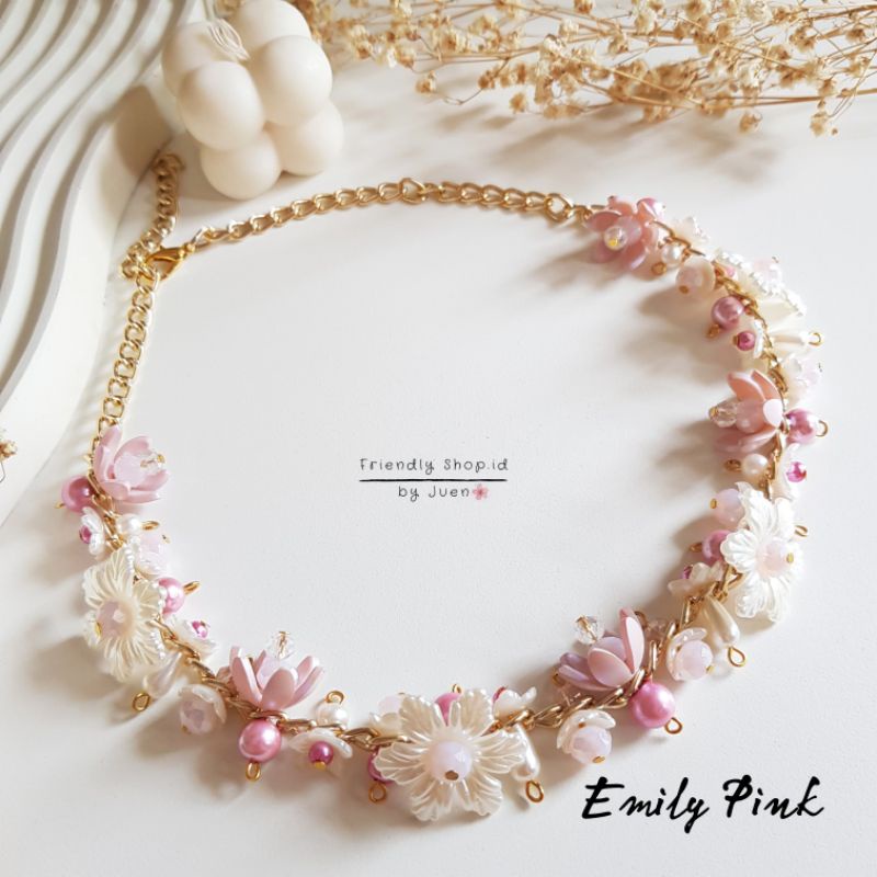 EMILY NECKLACE PREMIUM - ELSA / KALUNG MANIK / KALUNG HIJAB / KALUNG KRISTAL / CHOOKER