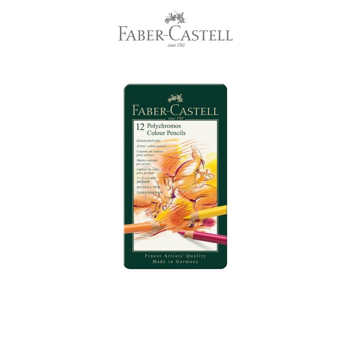 

[COD AKTIF] Faber-Castell Polychromos Pencil 12 Tin