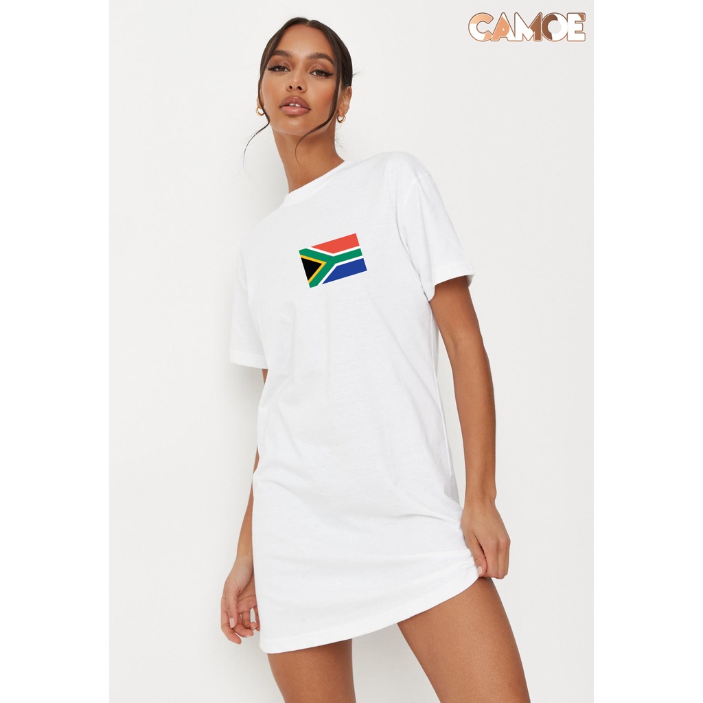 kaos dress premium desain bendera afrika selatan