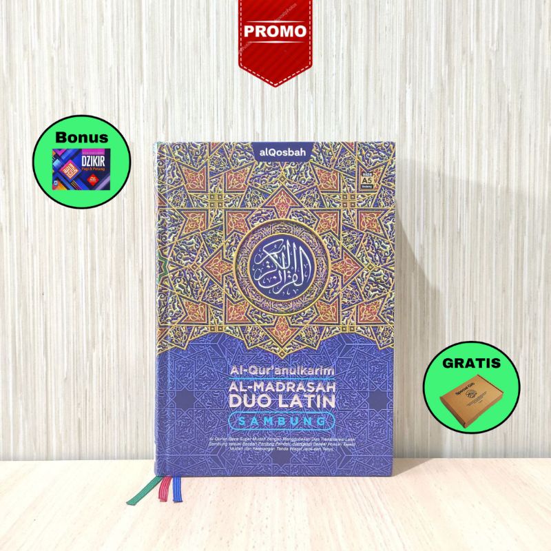 Al-Qur'an duo latin sambung A5 / A4 bonus spesial bisa COD