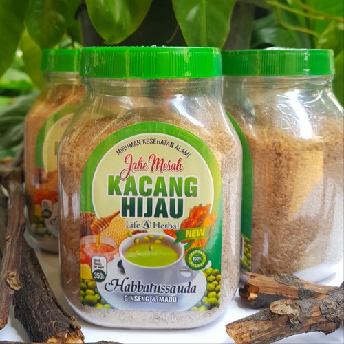 

Jahe Merah Kacang Hijau 350 Gr minuman sehat bergizi dan menyegarkan asli dari LIFE A HERBAL