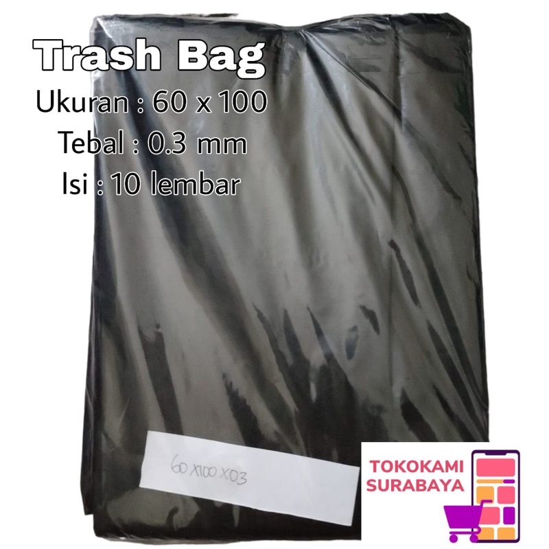 Kantong Sampah Plastik Hitam ukuran 60x100