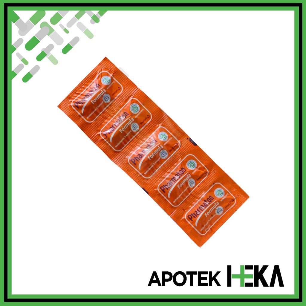 Pharmaton Formula Capsul Strip isi 5 Kapsul - Multivitamin Mineral (SEMARANG)