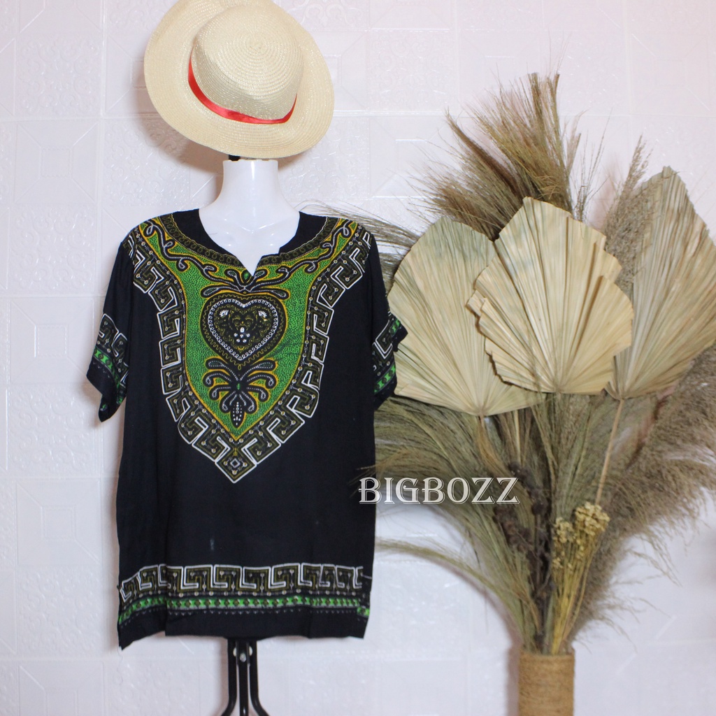 BIGBOZZ - COD - BAJU KATUN MOTIF ASMAD IKAN PUTIH PRIA DAN WANITA / BAJU PANTAI / KAOS PANTAI / BAJU