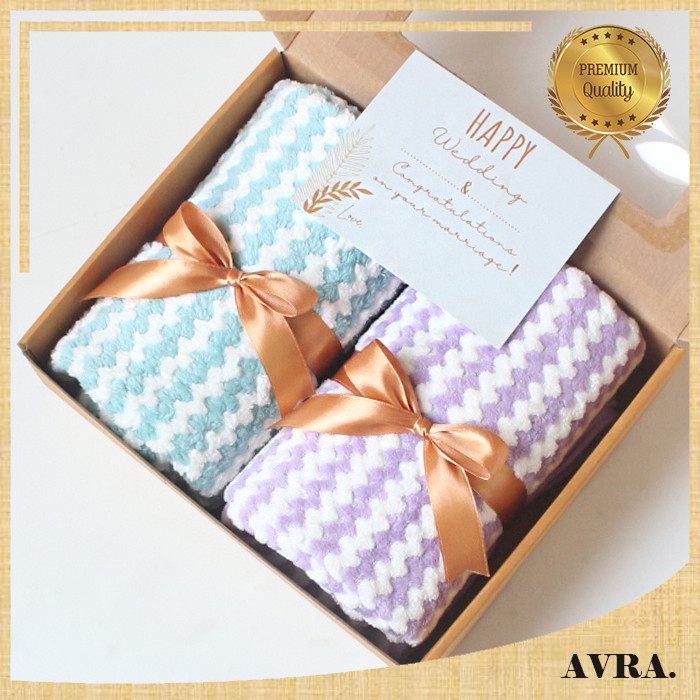 

(COD) Kado Pernikahan Hampers Hadiah Nikahan Wedding Gift Box Handuk Couple - Hampers Handuk, Tosca Pink