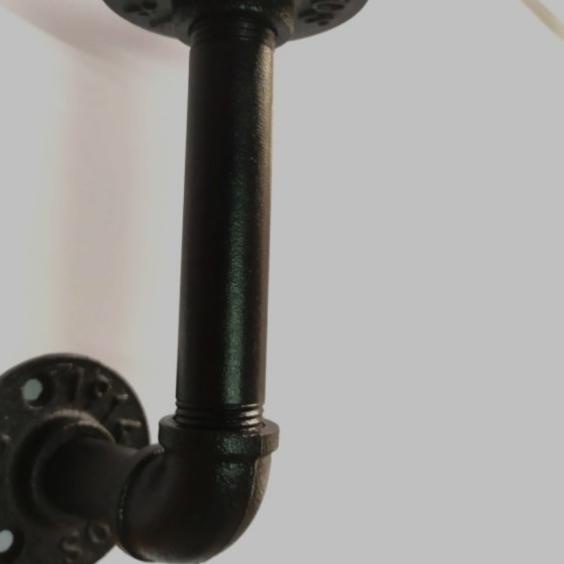 Vintage pipe shelf bracket pipa besi industrial 1/2 inch - pipa 10 cm