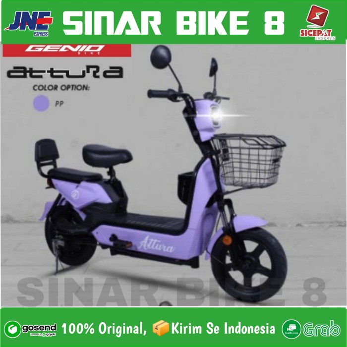 Sepeda Listrik GENIO ATTURA 350 Watt Electric E Bike BY UNITED