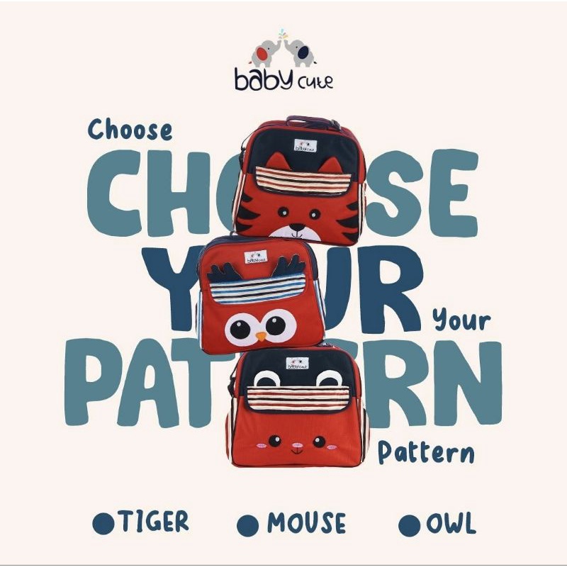 Baby Cute Tas Bayi Kecil Karakter (LION/MOUSE/OWL) - BCT 1051 1061 1071