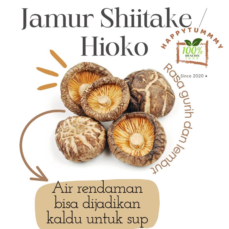 HPT - Jamur Shiitake/Shitake Hioko Xiang Gu Fragrant Mushroom Premium | Jamur Hioko Kering