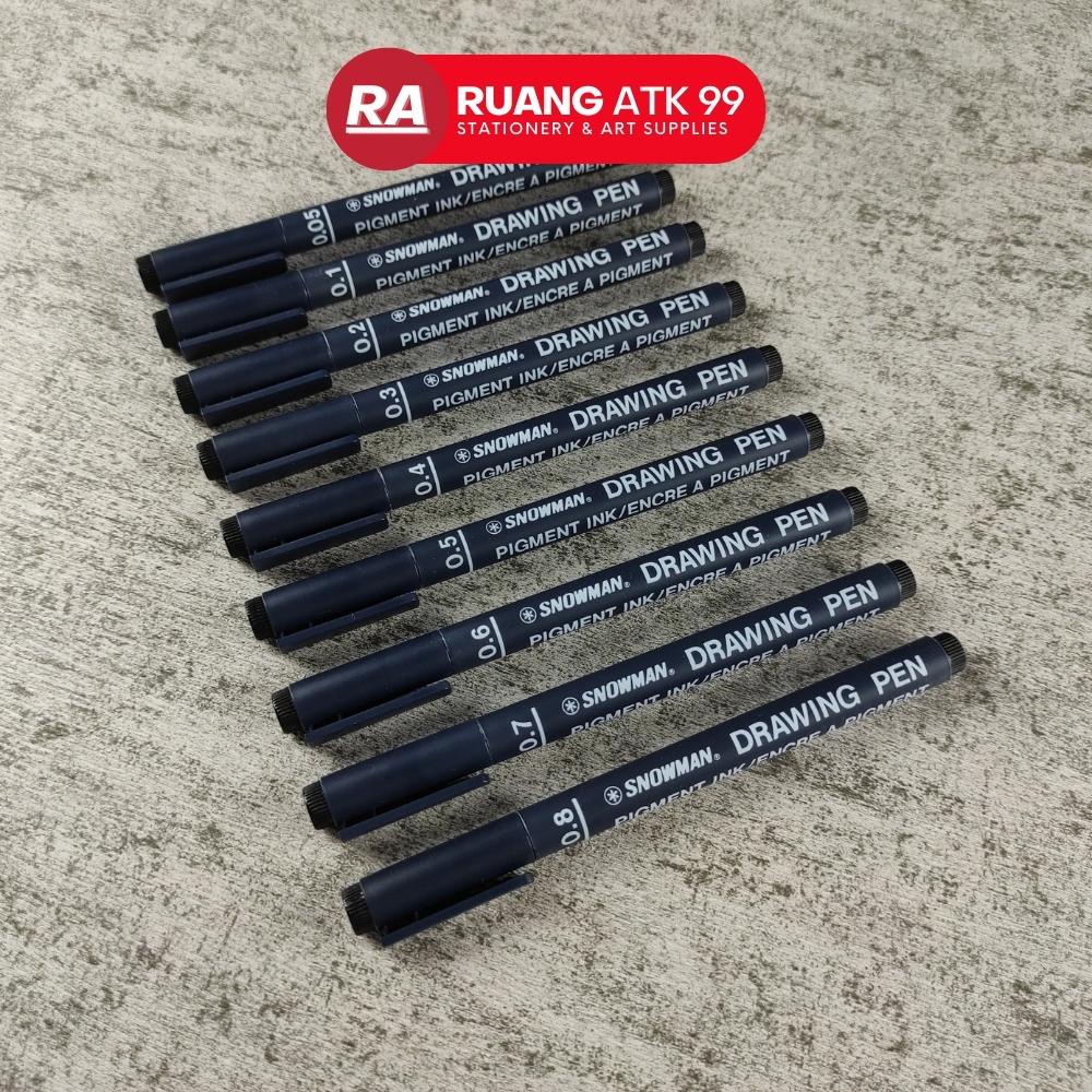 

Snowman Drawing Pen Pena Gambar FT-700 Ukuran 0.05 - 0.8