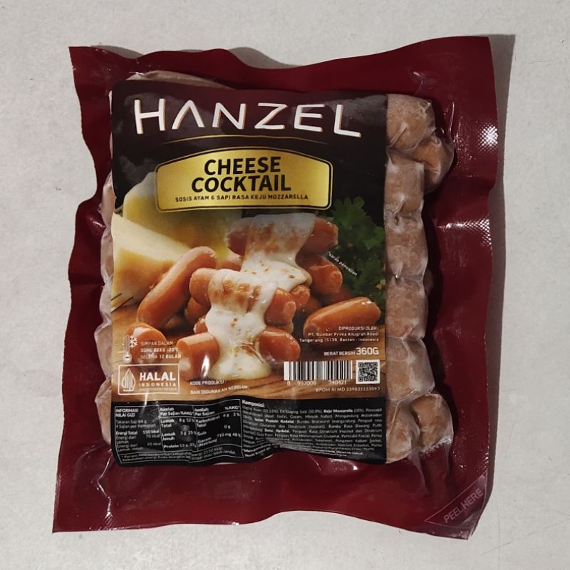 

Hanzel Cheese Cocktail/Sosis Sapi dan Ayam Rasa keju mozzarella 360gr