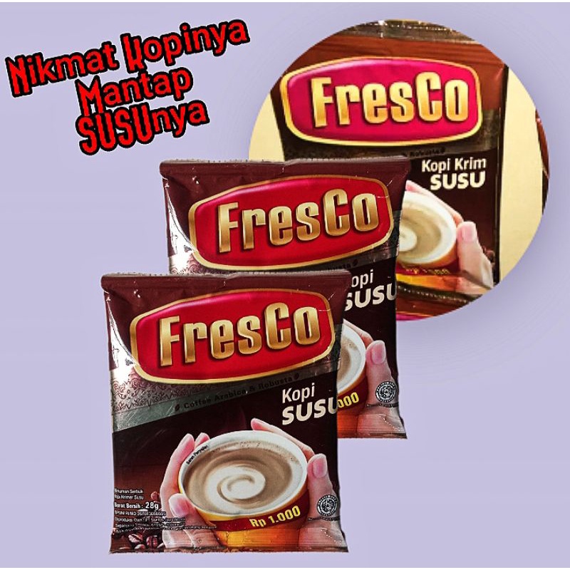 

Kopi Fresco Moka Susu Sachet 1 Dus 12 Renceng Murah